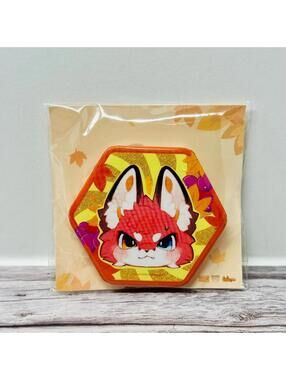 Good Smile Company River Fox Sparkly Pin Badge Big New Japan Import US Seller